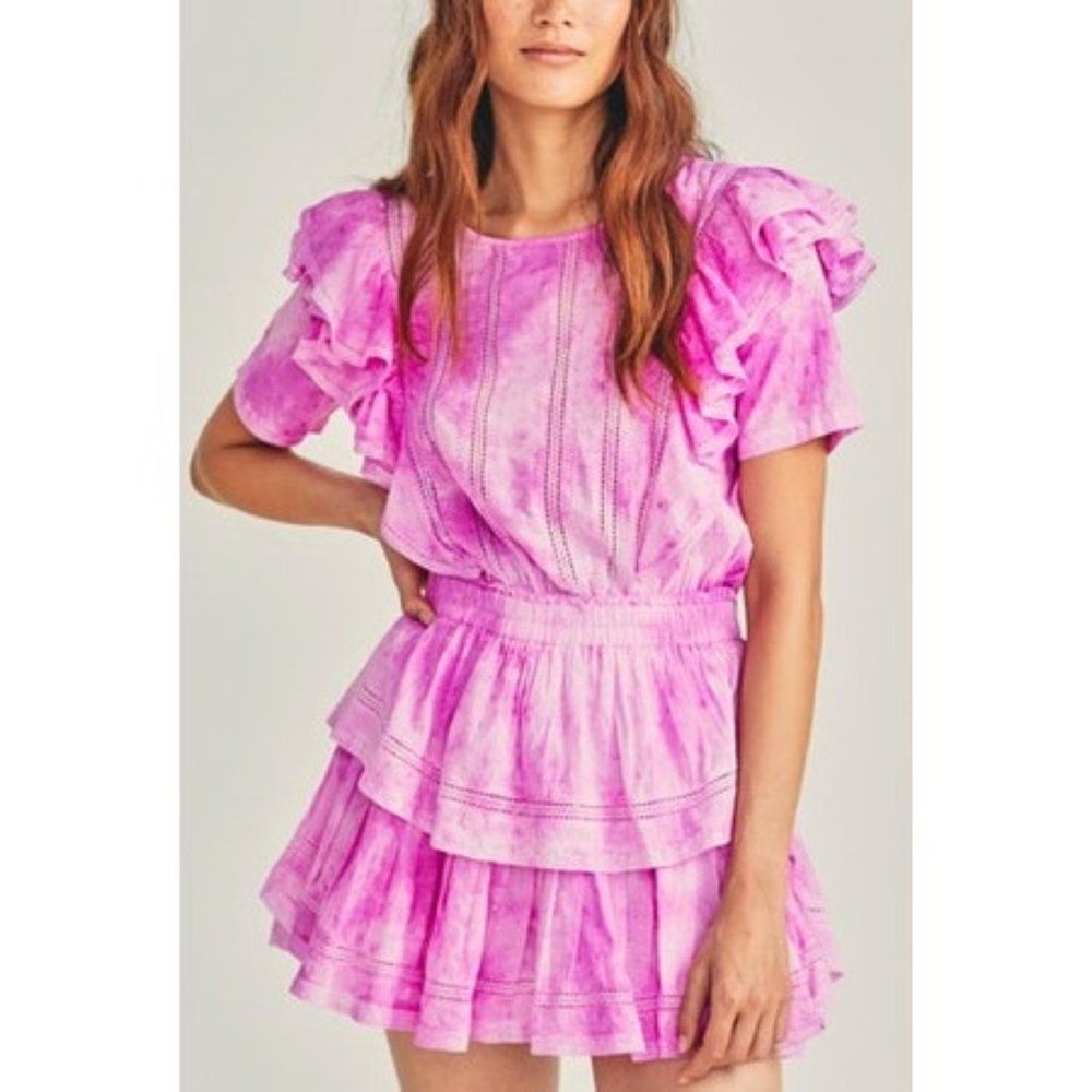 Natasha Dress-Begonia Hand Dyed